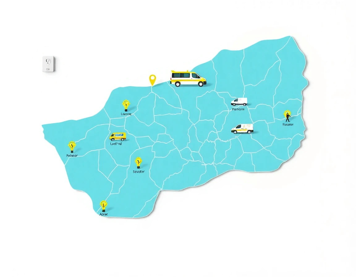 Custom Service Areas Map